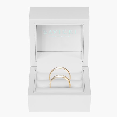 Obrączki ślubne: złote, okrągłe, 6 mm